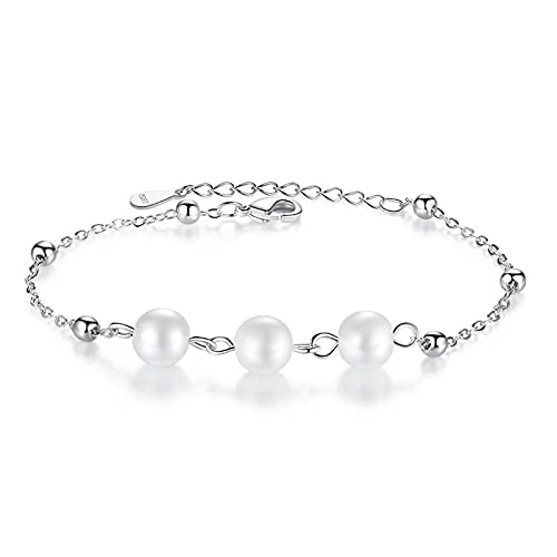 Bracelet à breloques pour femmes ajustable à chaîne de perles réglables pour petits poignets