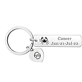 MXXGMYJ Cancer Zodiac Constellation Gifts Keychain - Cancer Horoscope Astrology Gifts Keychain for Women Cancer Birthday Christmas Gifts for Women Men Teens Girls Boys