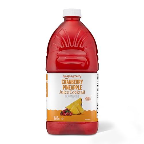 Amazon Grocery, Cranberry Pineapple Juice Cocktail, 64 Fl Oz (Previously Amazon Fresh, Packaging May Vary)