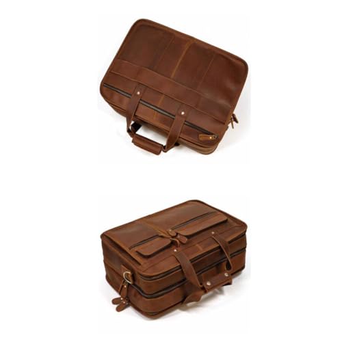 Genuine Leather Travel Carrying Cases Mens Laptop Bags Handbags Briefcases Messenger Shoulder Bags4