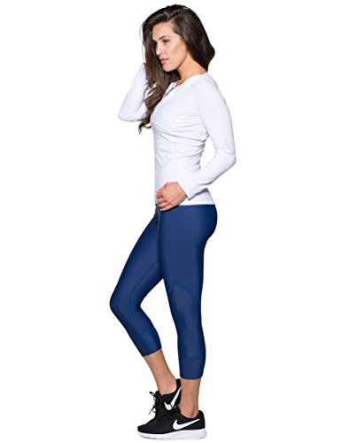 Tuga Women's Zip Rash Guard, UPF 50+ Sun Protection Swim Shirt, Made in USA3