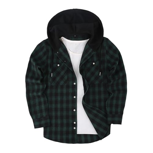 Camisa chaqueta de hombre manga larga con capucha miniatura 1