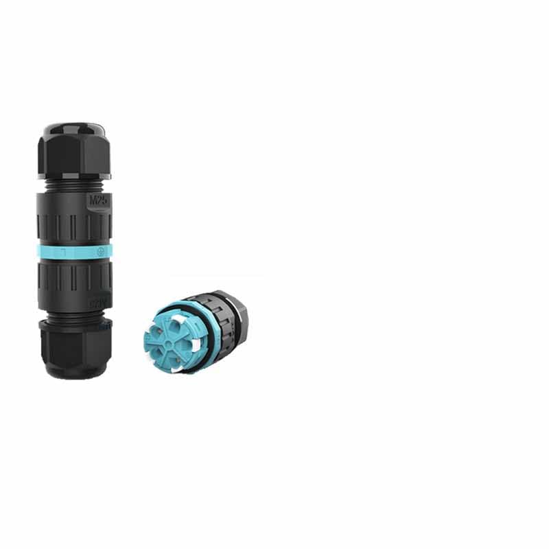 EW-M25 Quick Card 5 Pin Ip68 Wire Waterproof Connector Docking Cable Connector Outdoor Connector (for 10-14mm Cable)