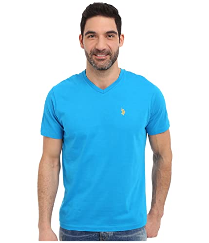 Image of U.S. Polo Assn. Men's Solid V‑Neck T-Shirt