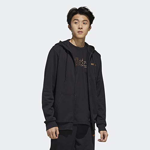 Adidas Originals M Ess Br Fz veste de survêtement homme noire en coton - 5