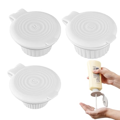 Sensor de botella invertido - Dispensador de rotación al revés 3x | Tapa de botella de champú sin residuos, tapa de dispensador de loción a prueba de fugas, sello seguro para Sensor de botella invertido - Dispensador de rotación al revés 3x | Tapa de botella de champú sin residuos, tapa de dispensador de loción a prueba de fugas, sello seguro para