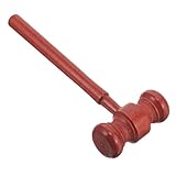 Jeu de rôle éducatif : Le Judge Hammer en bois poli offre une expérience sécurisée et réaliste pour enfants, favorisant la coordination main-œil tout en s'amusant dans scénarios de tribunal ou d'enchères.