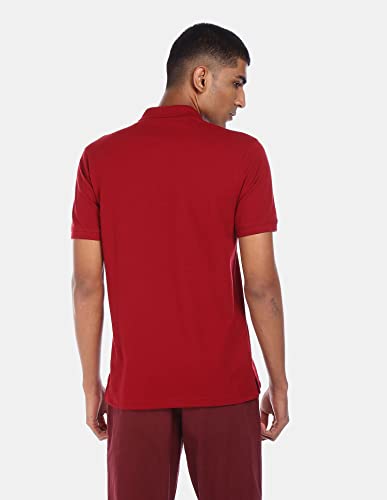 Image of Arrow Sport Solid Polo T-Shirt for Men - Regular Fit, Cotton Half Sleeves Mens Tshirt