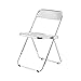 Folding chair Chaise Pliante,Chaise De Salle À Manger À La Maison,Chaise Pliante en Acrylique À Dossier Transparent,Tabouret Photo pour Magasin De Vêtements (Color : Transparent)