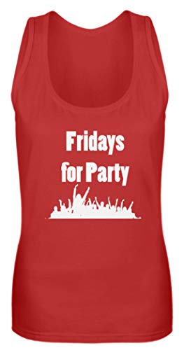 Débardeur pour femme rouge parfait pour briller durant vos soirées Fridays for Party