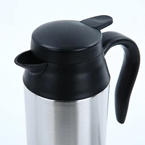 Tetera eléctrica para auto acero doble capa 750ML miniatura 4