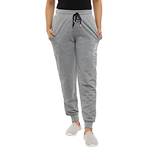 Image of V MART Women Western Solid Poly Cotton Interlock Track Pants