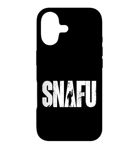SNAFU �~���^���[ ������ �^�N�e�B�J�� ���[���A �O���t�B�b�N �X�}�z�P�[�X iPhone 17 �p