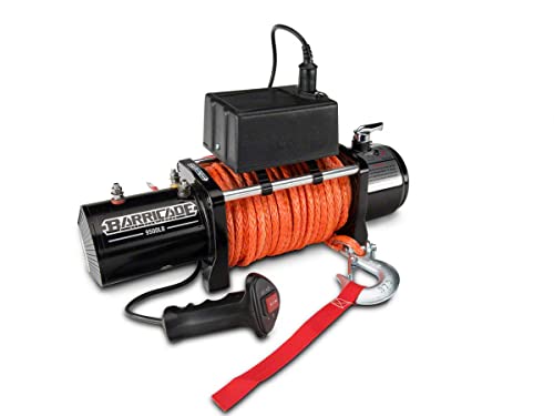 Barricade Winch 12,000 lb con cuerda sintética
