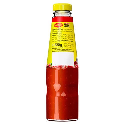 Maggi Authentic Malaysian Extra Hot Chilli Sauce 320g (Pack of 6)