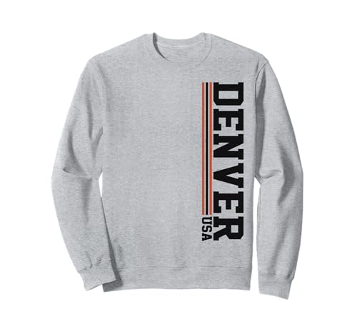 Denver CO Hometown Stripes Iconic City Denver Sweatshirt