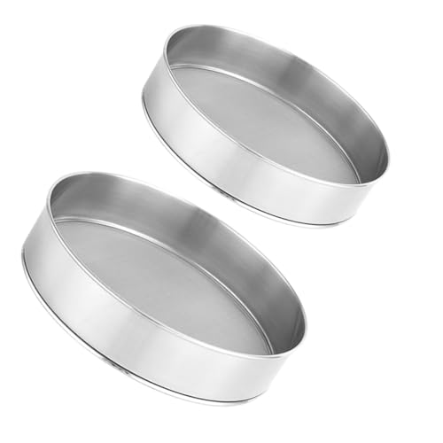 Alipis 2 Pezzi Setaccio Acciaio Inossidabile Setaccio Manuale Rete Fine per e Spezie Strumento Impugnatura Ergonomica per