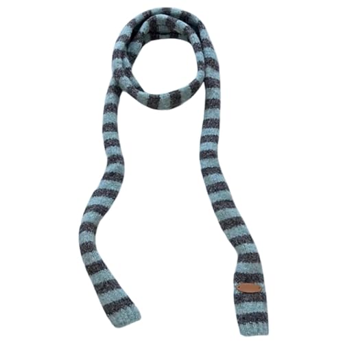 Knit Scarf, Long Skinny Belt Necktie Neck Scarf, Girls Photo Props Long Neckerchief Skinny Scarf Necktie
