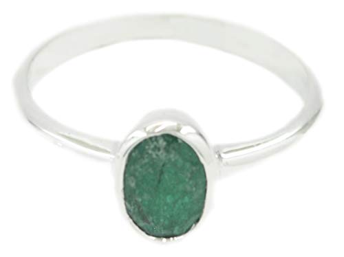 Bague indienne verte argent 925 à porter au quotidien avec élégance