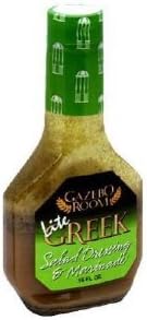 Gazebo Room Lite Greek Salad Dressing & Marinade 16 Oz Bottle All Natural