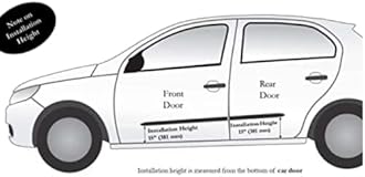 Car Door Side Beading Door Moulding Protector Cladding for Creta All Models of Hyu-ndai Stylish & Durable Garnish Universal Design I Set of 4 Pieces for Enhanced Protection