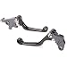 Brake Clutch Pivot Dirtbike Motorcycle Levers for Suzuki DRZ400S/SM 2000-2017, DR250R 1997-2000 (Black)