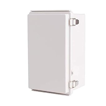 BC-CGP-162613, Plastic Enclosure, PC, Gray Color, P Type for Molded Hinge & Stainless Steel Latch, W6.30 x L10.24 x D5.12" Size, IP67 UL