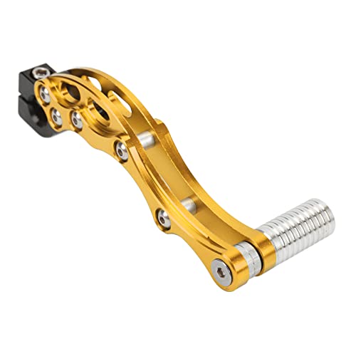 Levier de démarrage en alliage d'aluminium haute résistance couleur or pour moto