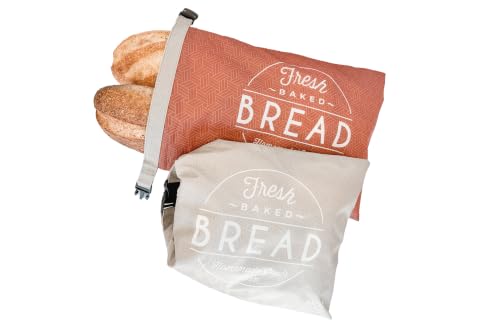 ModKitchn Reusable Bread Bags for Homemade Breads – 2-Pack XL Sourdough Bread Bags | Keeps Sourdough Fresh for a Week | Freezer Safe Reusable Container Storage for Sour Dough and Artisan Loaves by ModKitchn - Used condition - US$18.70