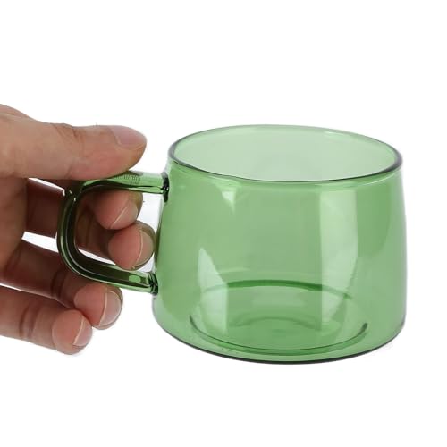 Taza de vidrio borosilicato 250 ml color verde miniatura 4