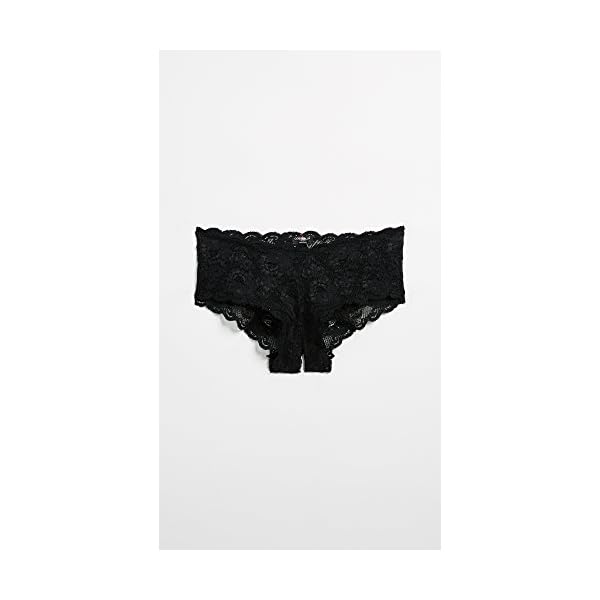 Cosabella-Womens-Never-Say-Never-Naughtie-Open-Gusset-Hotpant-Panty Cosabella Women's Never Say Never Naughtie Low Rise Hotpants, Black, S-M