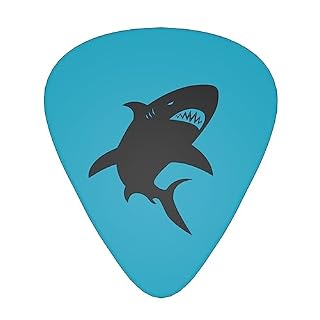 Black Fish Lot de 12 médiators tendance et durables dans une boîte pour ukulélé guitare électrique basse - Les Beatles, Paul McCartney, John Lennon, RIngo Starr, George Harrison