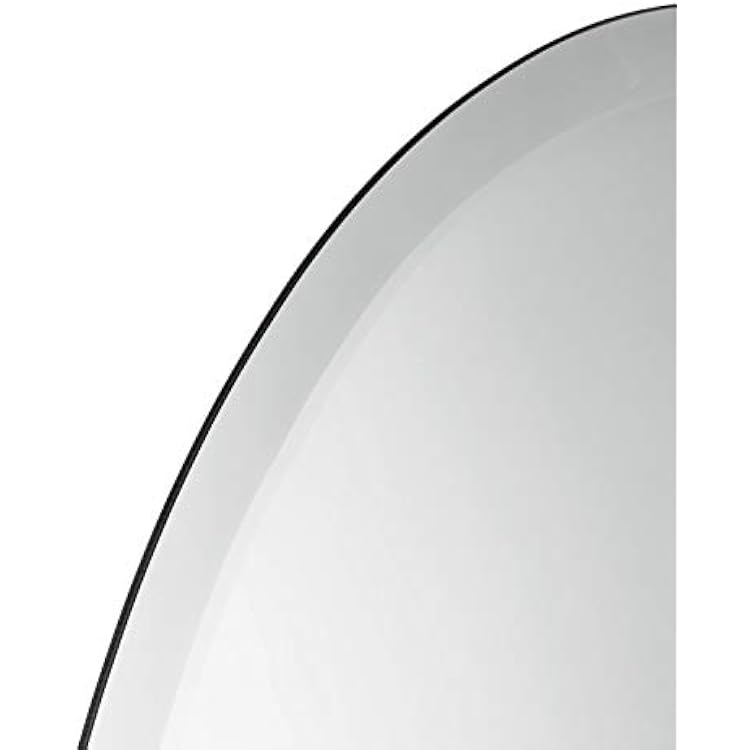 Better Bevel 20 x 27 Frameless Oval Mirror | 1 Beveled Edge | Copper-Free | Bathroom Wall Mirror