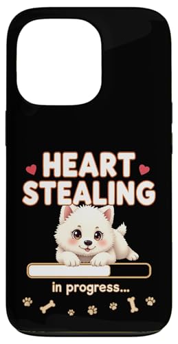 Heart Samoyed Dog Funny Gift Samoyed Puppy Case for iPhone 13 Pro