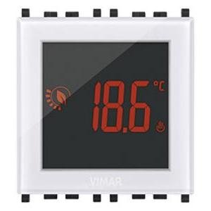 Termostato Touch 2M 120-230V Bianco Vimar Da Parete