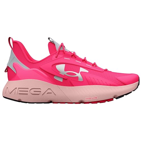 Under Armour Men's UA HOVR Mega 2 MVMNT Sportstyle Shoes Athletic Sneakers (Reflective/Pink Shock/Retro/603, US Footwear Size System, Adult, Men, Numeric, Medium, 11.5)