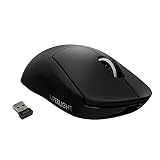 Logitech G PRO X SUPERLIGHT Bezprzewodowa mysz gamingowa, lekka, czujnik HERO 25K, 25,600 DPI, 5 programowalnych przycisków, długi czas pracy baterii, kompatybilna z PC/Mac - Czarny