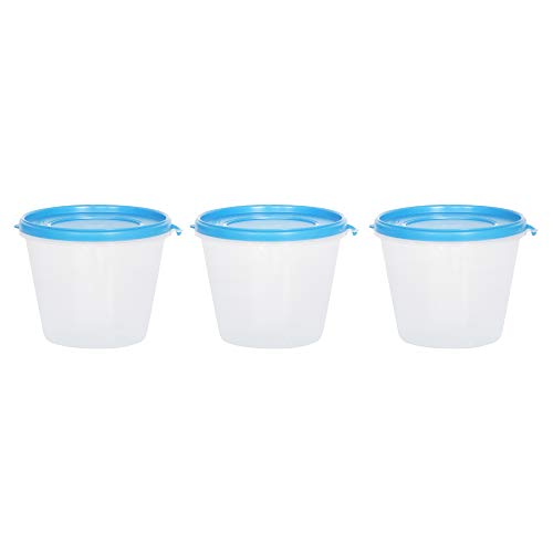 Image of Cutting EDGE Nesterware Food Storage Container for Pulses, Sugar, Tea, Cereals - 1L (Blue, 3)