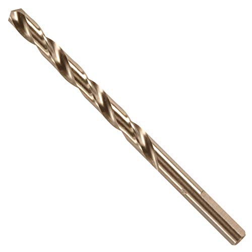 Image of BOSCH CO2143B 1-Piece 1 /4 in. x 4 in. Cobalt M42 Metal Drill Bit with Three-Flat Shank for Drilling Applications in Stainless Steel, Cast Iron, Titanium, Light-Gauge Metal, Aluminum