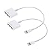 30 pin Charge & Sync Cable Adapter Converter for Apple iPhone 6/6 Plus/5s/5c/5/4s/4/3/3G,iPad and iPod (white)