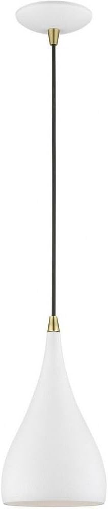 Livex Lighting 41171-13 Amador Mini Pendant, Antique Brass