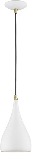 Livex Lighting 41171-13 Amador Mini Pendant, Antique Brass