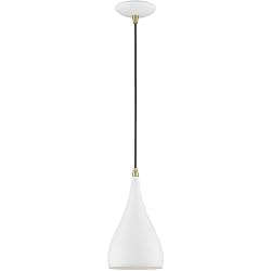 Livex Lighting 41171-13 Amador Mini Pendant, Antique Brass