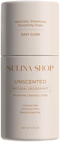 Sulina Shop Natural Deodorant, Aluminum Free, Unscented