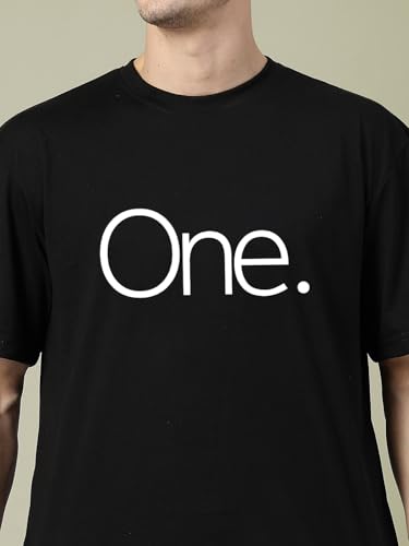 Image of CHKOKKO Mens Polyester Stylish Oversized T Shirt for Daily & Casual Wear Printed Design with Drop Shoulder & Half Sleeves