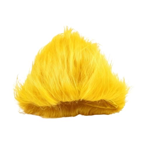 Lanloepe Funny Wigs Unsex Highlight Hair Crazy Wigs Costume Funky Hairband Green Party (Yellow One Pack)