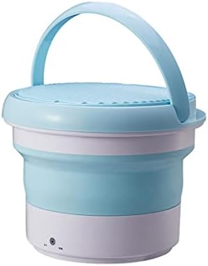 DLVKHKL Portable Folding Washing Machine for Washing Socks Underwear Household Small Washing Machine (Color : Blue)