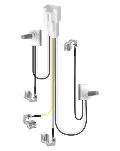 Car Overhead Console Map Light Wiring Fit for Dodge Ram 1500 2002-2008 Ram 2500 3500 2003-2009 Ram 4500 5500 2008-2010 Replace 1DK788D1AA, with Switch