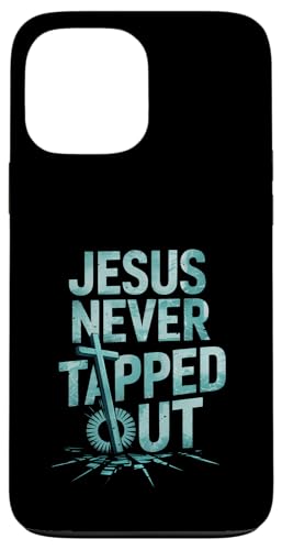 Jesus Never Tapped-Out Christian Faith Cross MMA �t�B�b�g�l�X �X�}�z�P�[�X iPhone 13 Pro Max �p