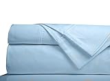 Minor Monkey 100% Egyptian Cotton Queen Sheets - 1000 Thread Count Sky Blue Bed Sheets for Queen Siz